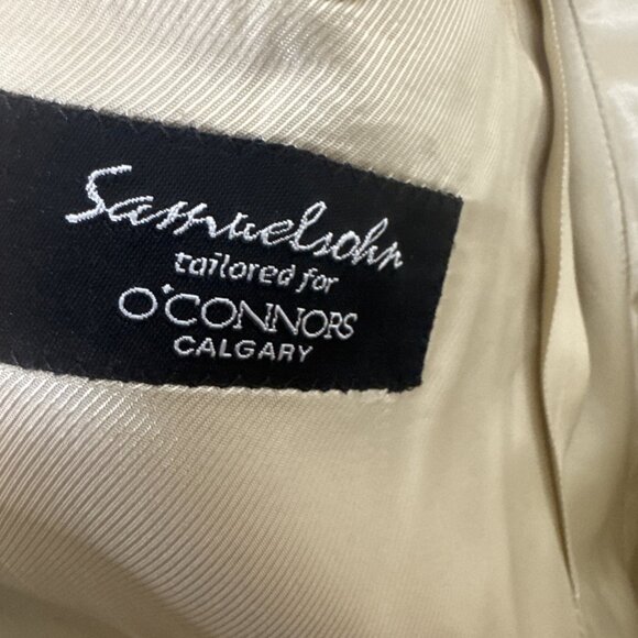 Samuelsohn Scabal silk wool tan plaid blazer Soft Men 42XL O’Connors luxury - Picture 8 of 8
